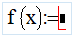 Набор формулы f(x). Шаг 3